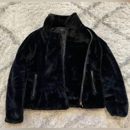 Guess Reversible  Puffer / Fur Jacket