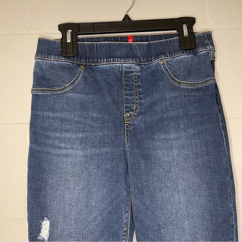 Spanx  High Waisted Distressed Skinny Jeans || size large