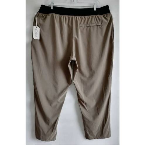 Nordstrom Stylus Womens Cropped Pants Smokey Gray High Rise Pull On Stretch Pockets 3XLNWT