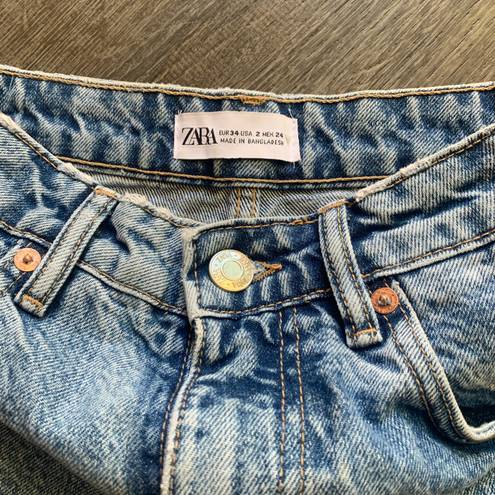 ZARA High Waisted Mom Shorts