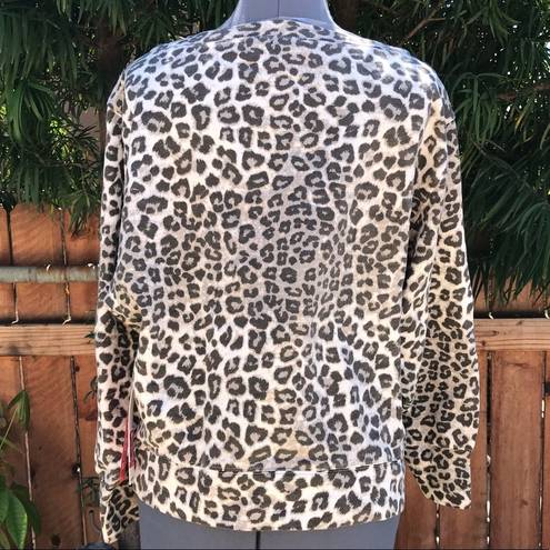 Good American  Cheetah Pullover Sweatshirt (8)