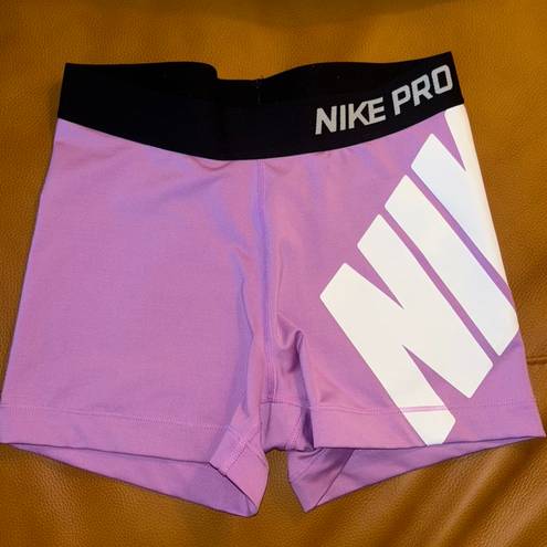 Nike Pro Dri-Fit Spandex Shorts Purple