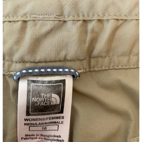 The North Face  hiking pants women's size 16. khaki