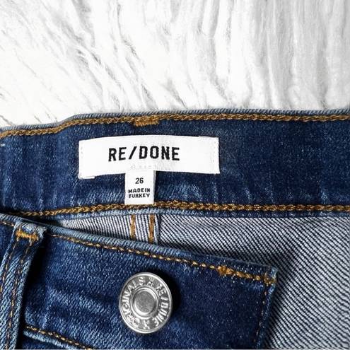 RE/DONE NWT Revolve x  High Rise Button Front Ankle Crop Jeans