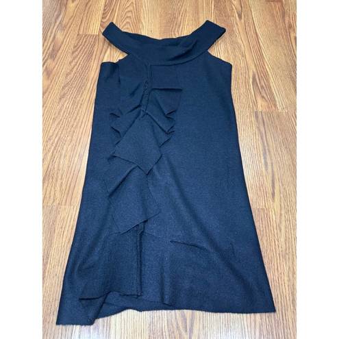 ALLSAINTS  Black Mini Peekoa Wool Dress Size 2