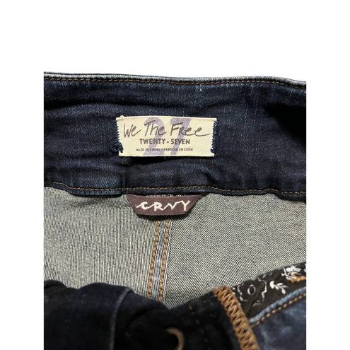 We The Free Free‎ People Crvy Jeans 27  High-Rise Lace-Up