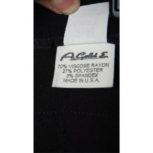 AGOLDE  For All Curious Americans Black Rayon Wide Leg‎ Dress Pants Sz 28 Women's