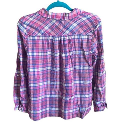 Joie  Aiden Plaid Button Down top. Size Small.