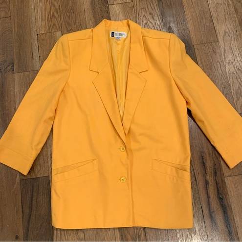 P&Co Ak& Woman’s Yellow Blazer Jacket Size 6