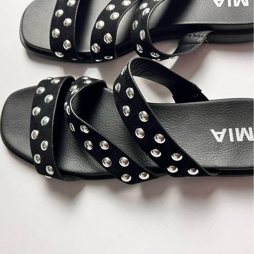 MIA  Women's Black Embellished Silver Studs  Kolete Sz 6.5