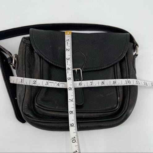 Roots  from Canada all leather black crossbody bag