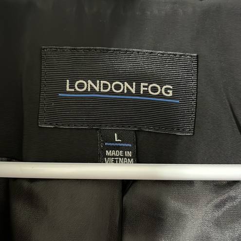 London Fog  Black 2-Layer Mid Thigh Length Winter Coat Size Large