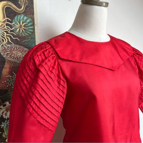 Lanz Salisbury Lanz Originals Vintage 1980s Red Skirt & Top Set