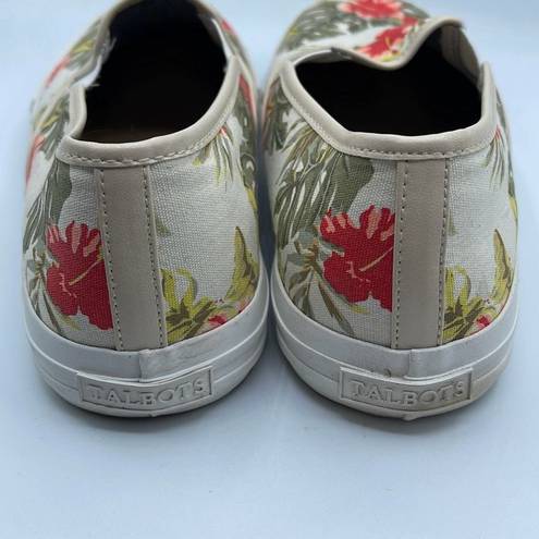 Talbots  size 8 Jungle Hibiscus slip on canvas sneakers