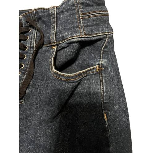 We The Free Free‎ People Crvy Jeans 27  High-Rise Lace-Up