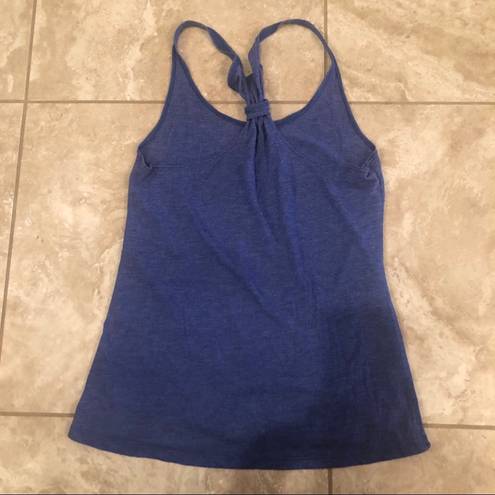 Avia  NWOT Blue Racerback Tie Tank Sz S