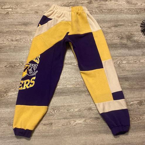 Nba Boho_Basement  Reworked Los Angeles Lakers Sustainable Fleece Joggers