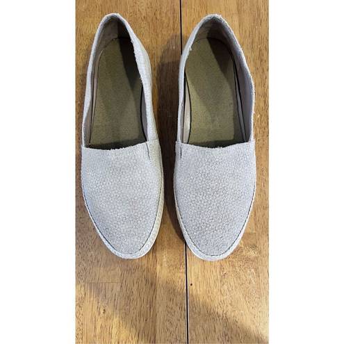 Palms DONALD J. PLINER  WOMENS TAUPE SUEDE ESPADRILLE LOAFERS SHOES SZ 8.5