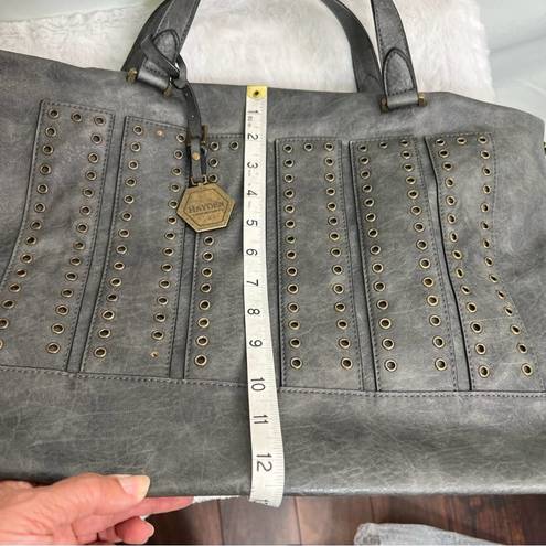 Hayden  Harnett Grey Tote Satchel Handbag