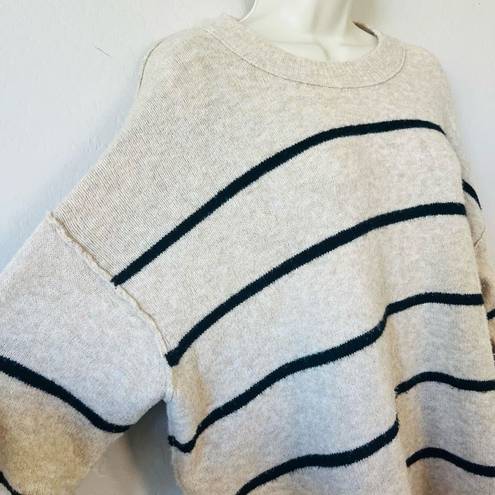 Aerie  Unreal striped drop shoulder sweater size S oversized NWOT