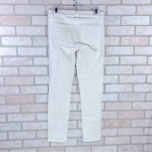 Paige  Skyline Skinny Ankle Peg Jeans in Optic White Size 27