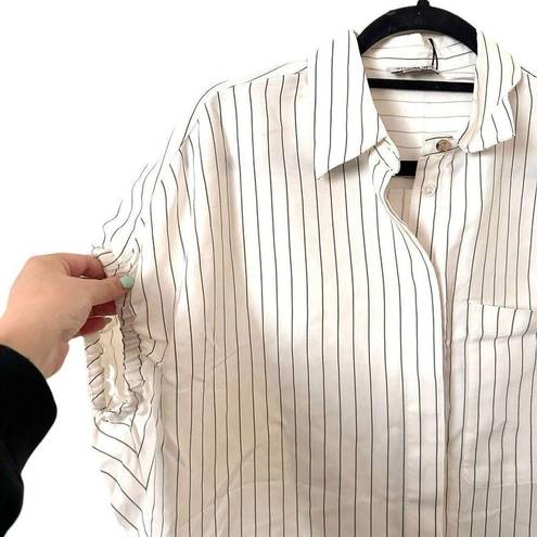 Jason Wu  Pinstriped Button Down Top NWT Sz 4