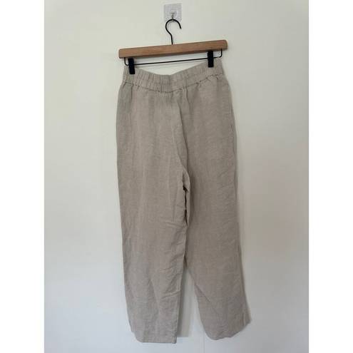 Madewell  Classic High Waist Linen Trouser Pullon Pant. Small