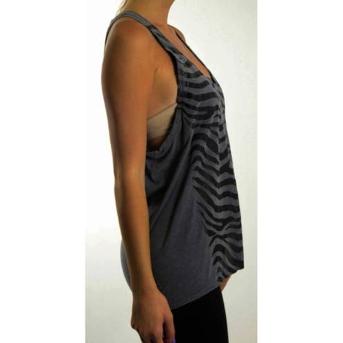 Gypsy 05 Kate Zebra Tank Black Shiny Muscle Tee S