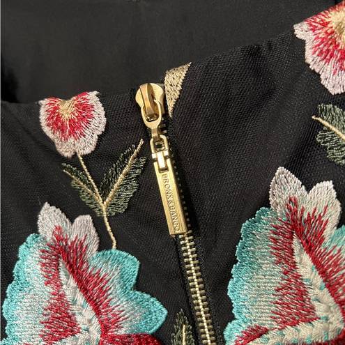 Bronx and Banco  Agata Floral Embroidered Lace Midi Dress
