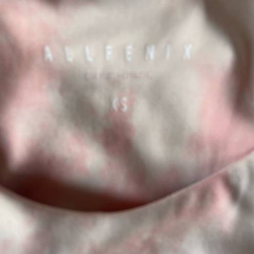 Anthropologie All Fenix  Blush Tie Dye Crop Top Sports Bra size XS