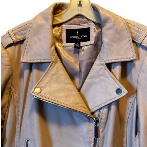 London Fog  Soft Leather Biker Jacket