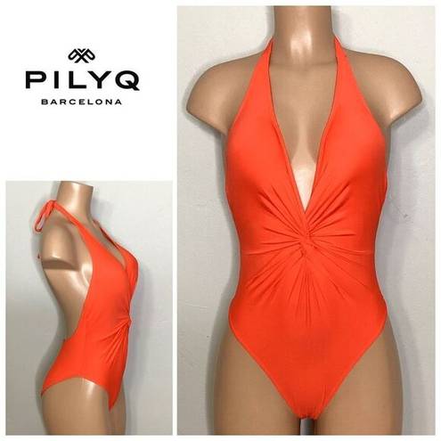 PilyQ New.  tangerine twist front swimsuit