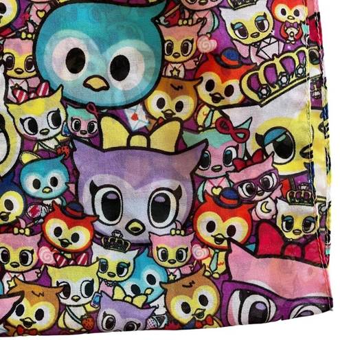 Tokidoki Neon Star Colorful Owl Infinity Scarf