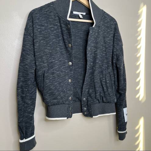 Victoria's Secret Victoria Secret Grey Bomber Cropped Jacket Size Small