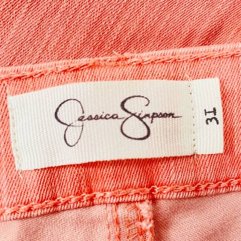 Jessica Simpson  Forever Skinny Crop Jeans Peach Size 31