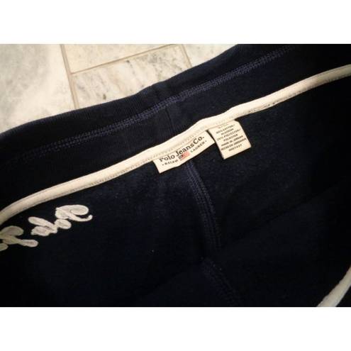 Polo NEW  Jeans Co. women's small navy fleece lined sweatpants MSRP $75