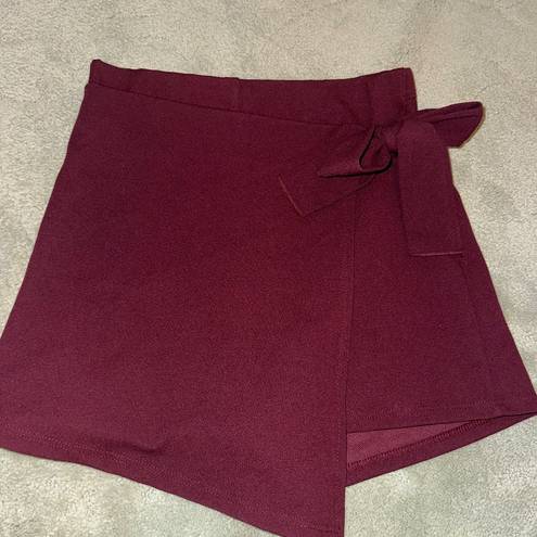 Blue Blush DEEP RED SKORT