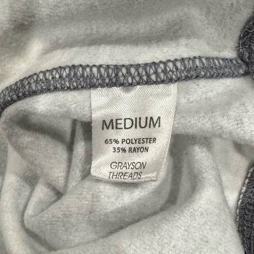 Grayson Threads  Grey and White Tie Dye Crewneck Sweatshirt Women’s Medium