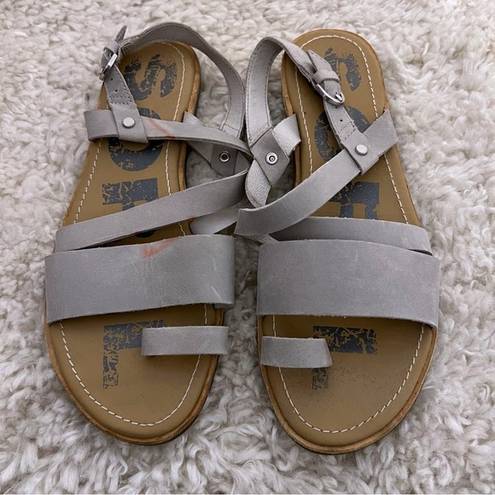 Sorel  Ella Women's  Leather Sandals Size 7.5 See Photos Gray