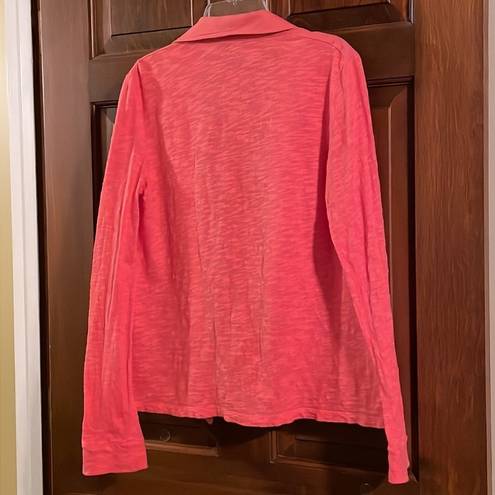 Rafaella  coral blazer jacket, S, cotton/linen blend, soft texture back & sleeves