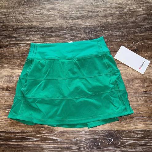 Lululemon  Pace Rival Skirt Mid-Rise Long Kelly Green Size 2 NWT