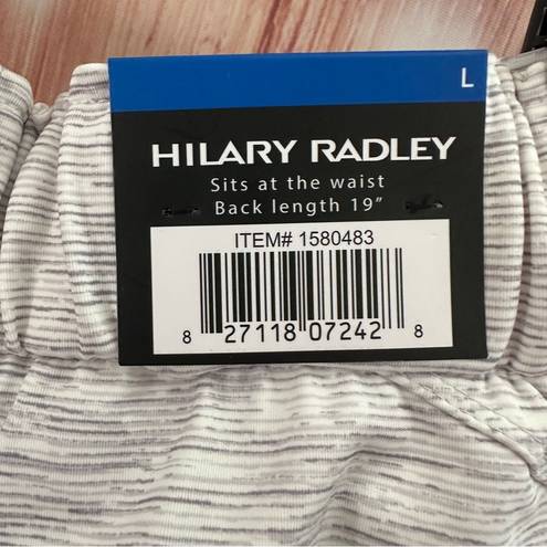 Hilary Radley  Light Gray Space Dye Pull-On Skirt