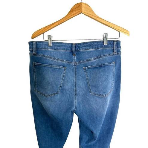 Talbots  Womens Denim Jeans Straight Leg Crop Blue Womens Size 10 Stretch