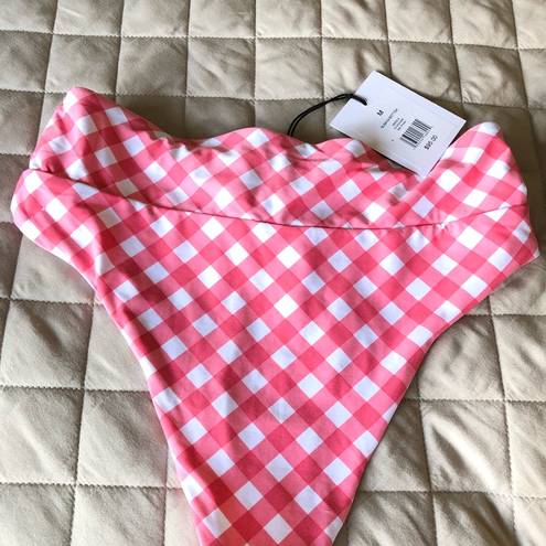 ONIA  Susana Bottom Pink Gingham High Waisted L