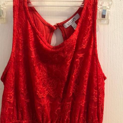 Delia's  Red Lace Dress