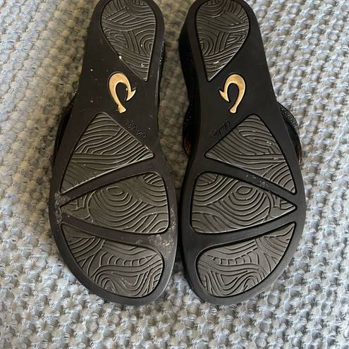Olukai  Ola dark Java brown platform sandal
