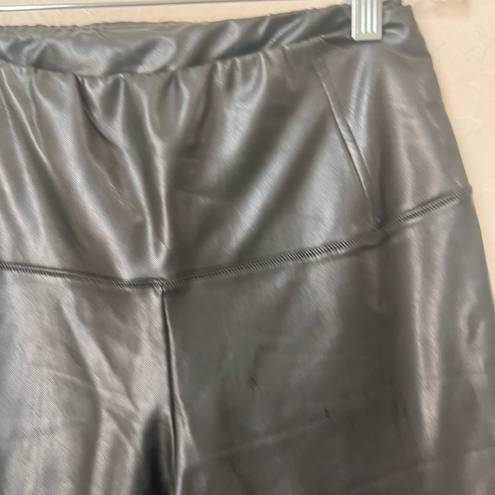 ALLSAINTS NWT All Saints Cora Black faux leather bike shorts size 8