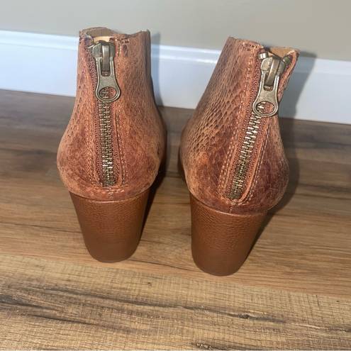 Kork-Ease  KORKS Brown Snake Gemini Leather Booties