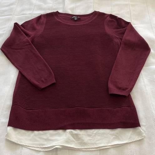 Hilary Radley  Plum Cowl neck sweater.