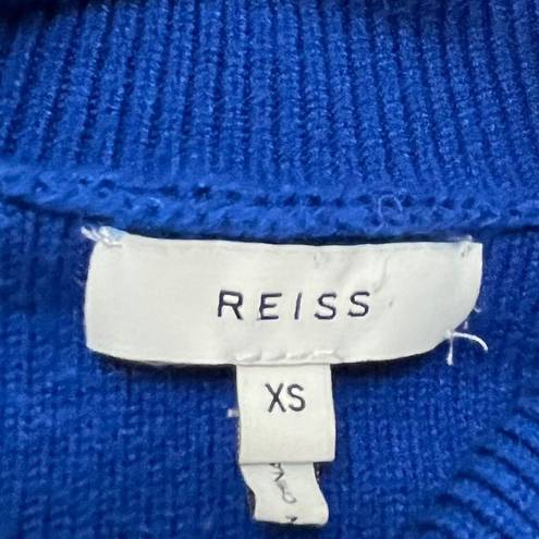 Reiss   Jo Roll Neck Jumper Turtleneck Pullover Sweater Blue Women’s Size XS